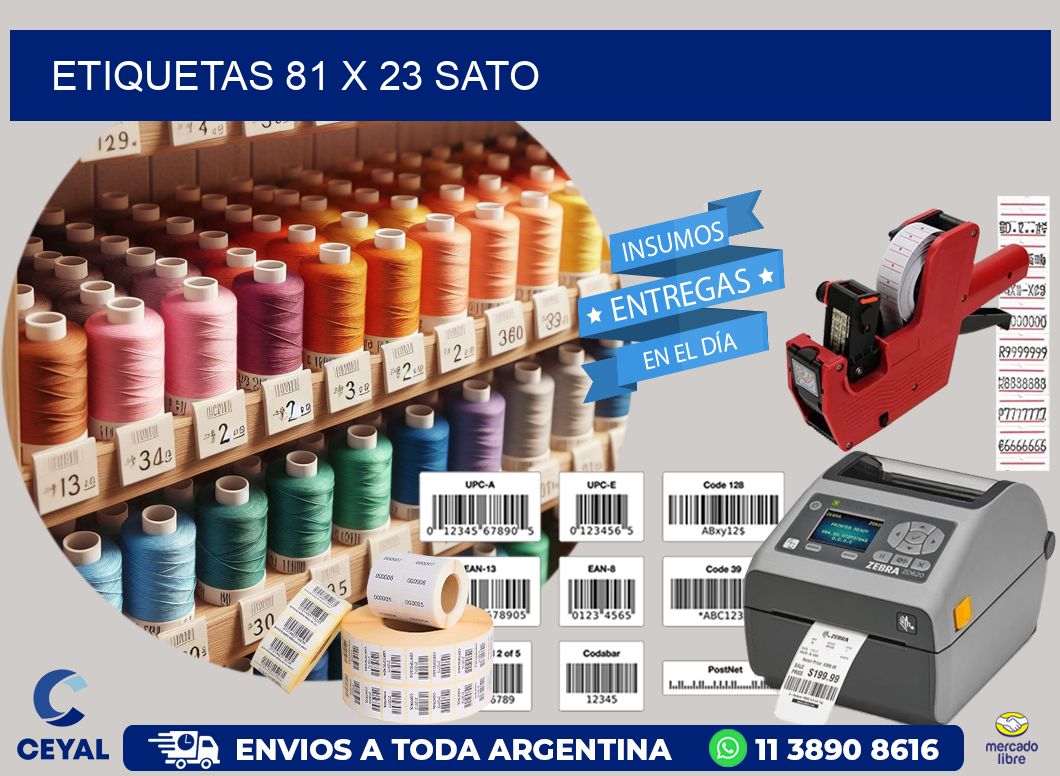 ETIQUETAS 81 x 23 SATO