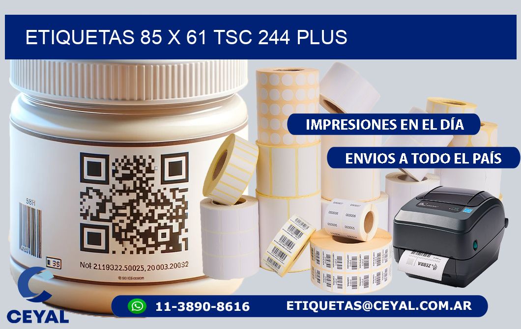 ETIQUETAS 85 x 61 TSC 244 PLUS
