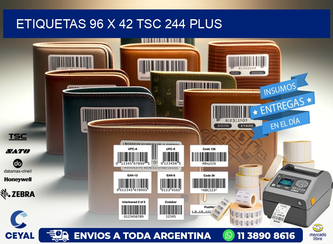 ETIQUETAS 96 x 42 TSC 244 PLUS