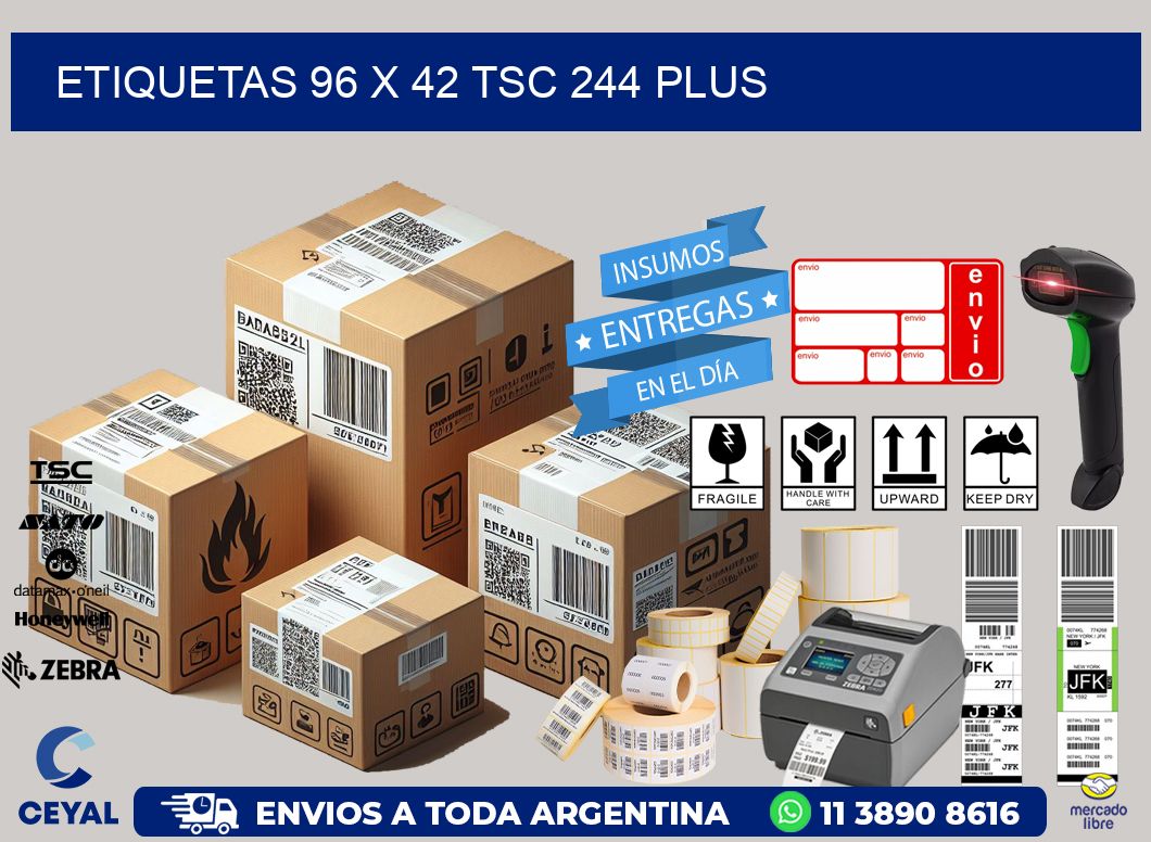 ETIQUETAS 96 x 42 TSC 244 PLUS