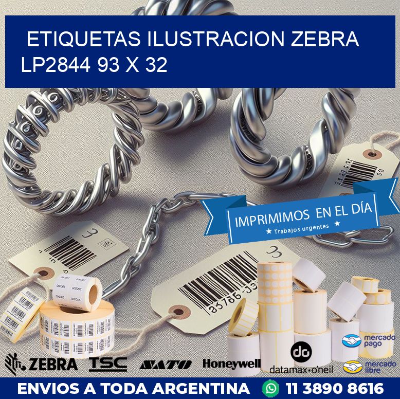 ETIQUETAS ILUSTRACION ZEBRA LP2844 93 x 32