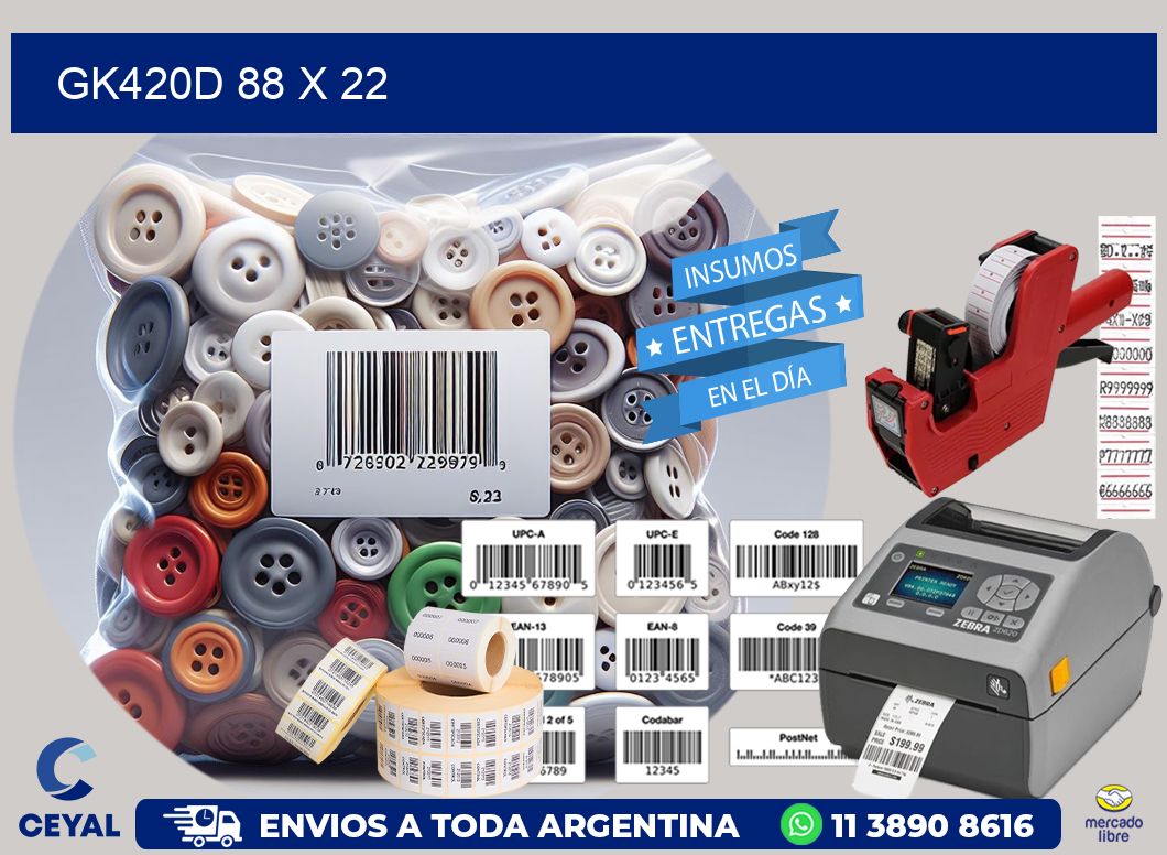 GK420D 88 x 22