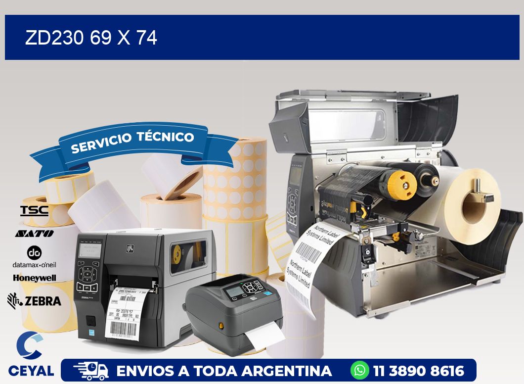 ZD230 69 x 74