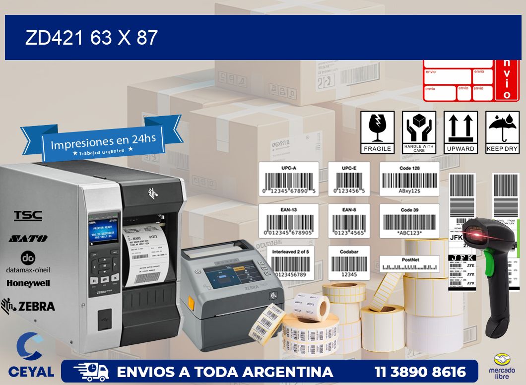 ZD421 63 x 87