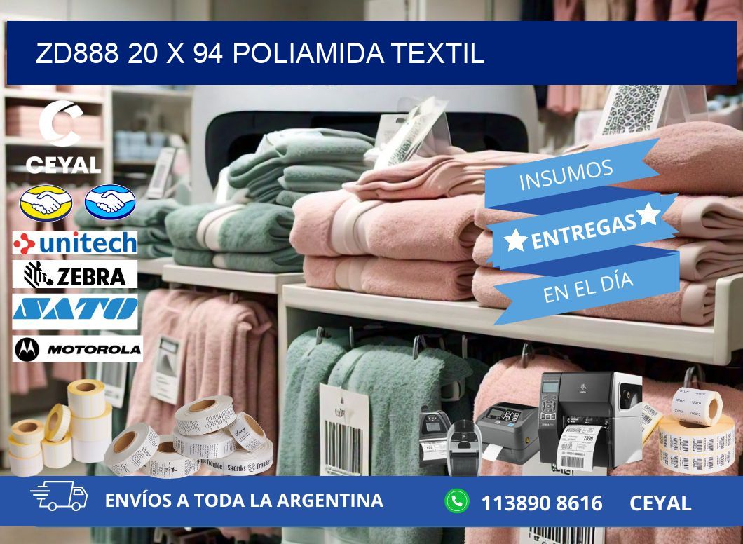 ZD888 20 x 94 POLIAMIDA TEXTIL