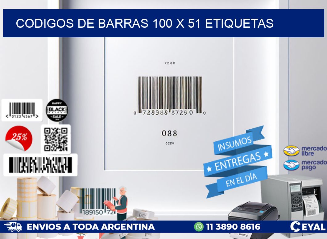 codigos de barras 100 x 51 etiquetas
