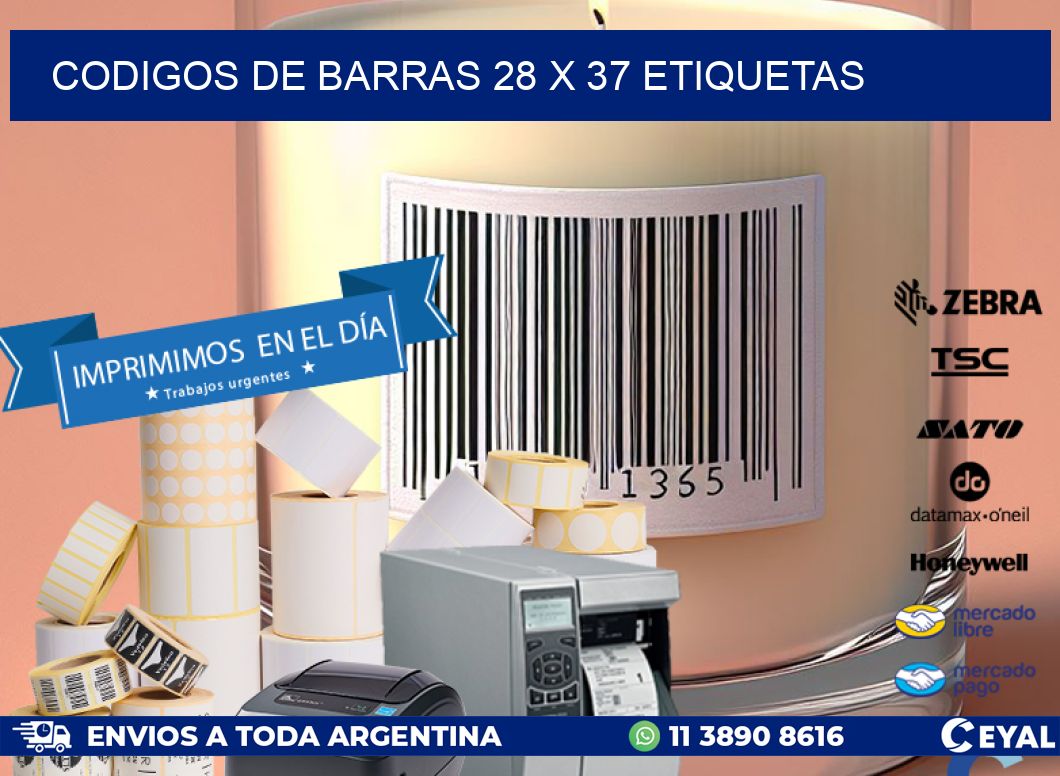 codigos de barras 28 x 37 etiquetas