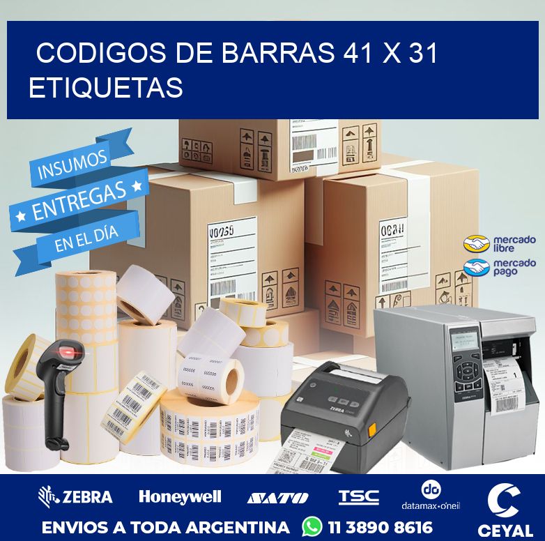 codigos de barras 41 x 31 etiquetas