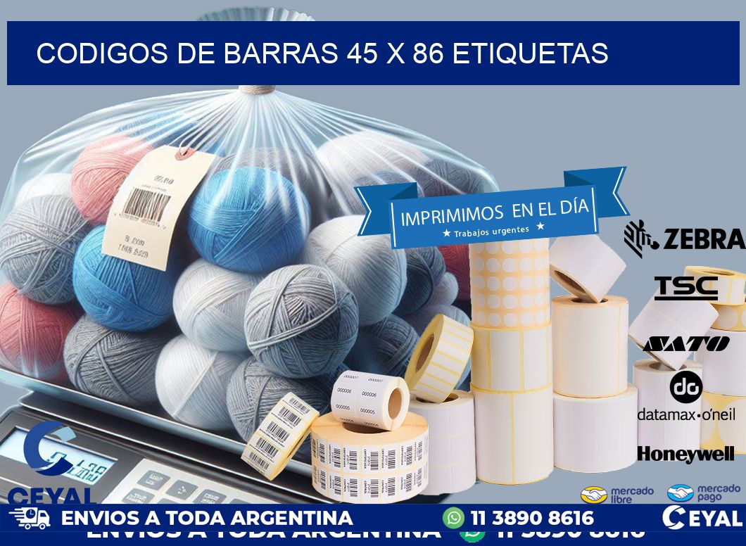 codigos de barras 45 x 86 etiquetas