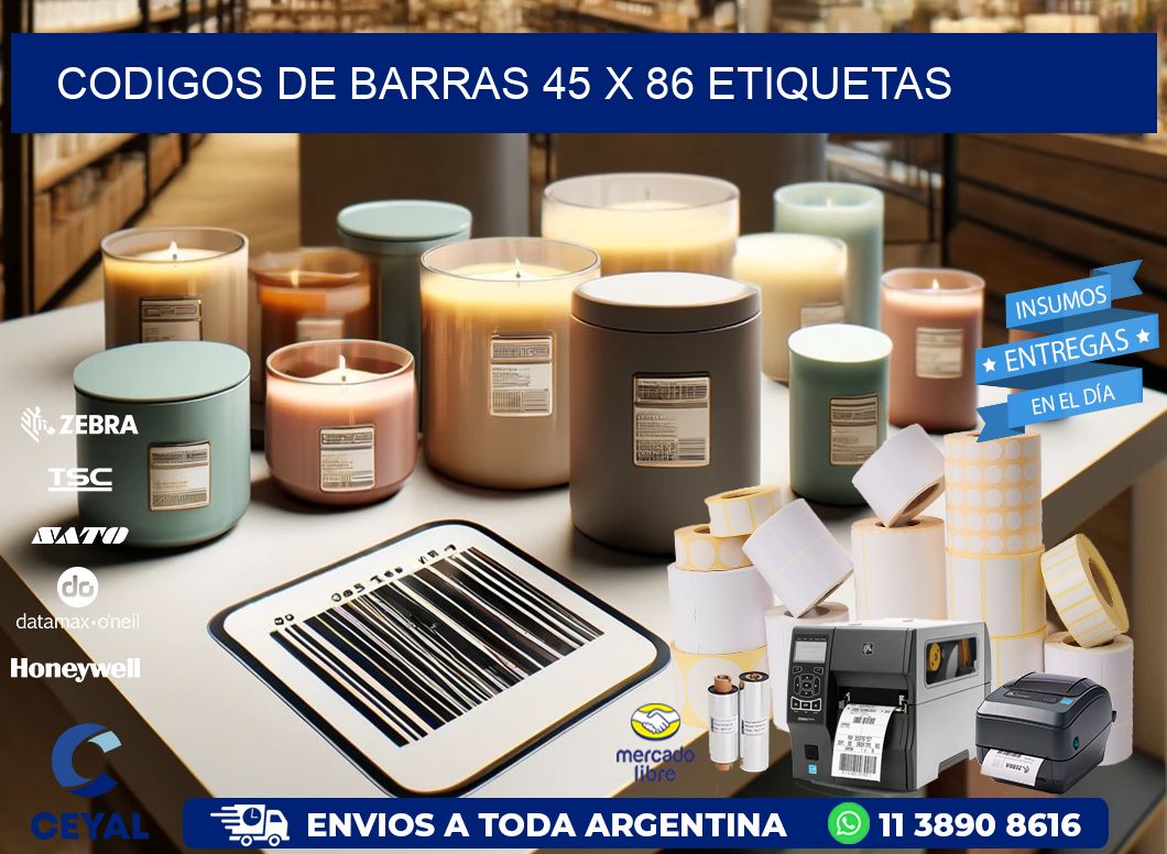 codigos de barras 45 x 86 etiquetas