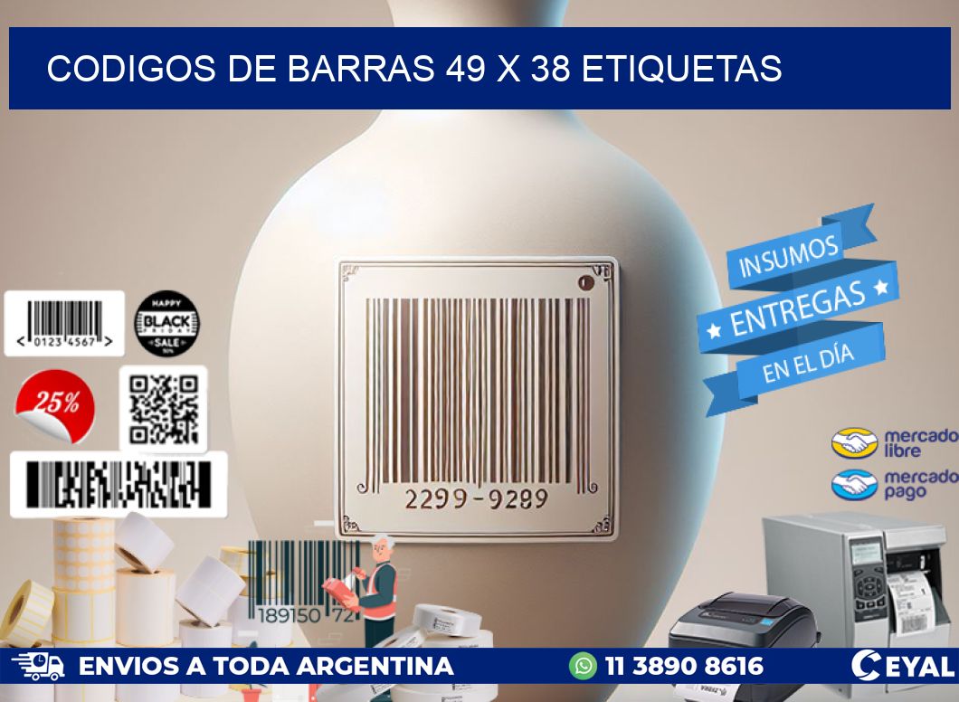 codigos de barras 49 x 38 etiquetas