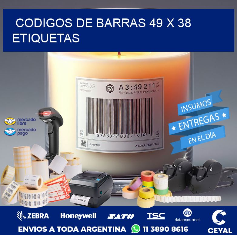 codigos de barras 49 x 38 etiquetas