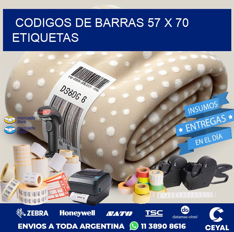 codigos de barras 57 x 70 etiquetas