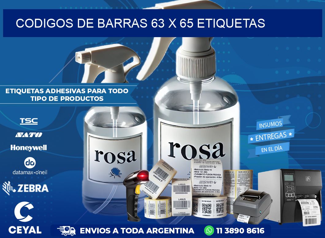 codigos de barras 63 x 65 etiquetas