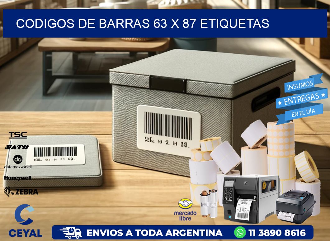 codigos de barras 63 x 87 etiquetas
