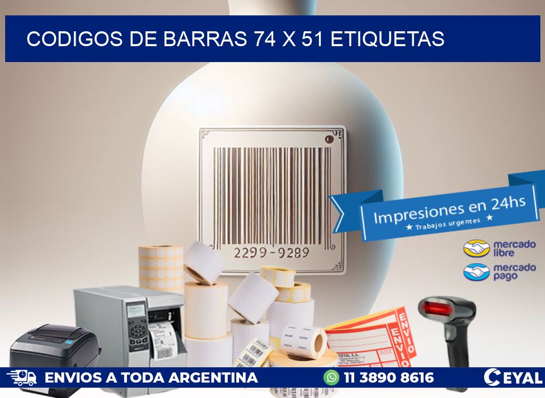 codigos de barras 74 x 51 etiquetas