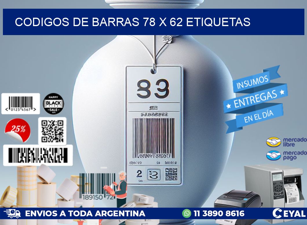codigos de barras 78 x 62 etiquetas