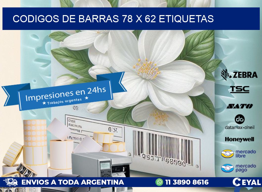 codigos de barras 78 x 62 etiquetas