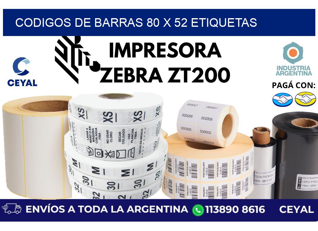 codigos de barras 80 x 52 etiquetas