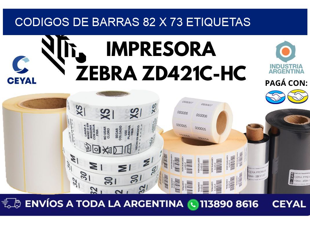 codigos de barras 82 x 73 etiquetas