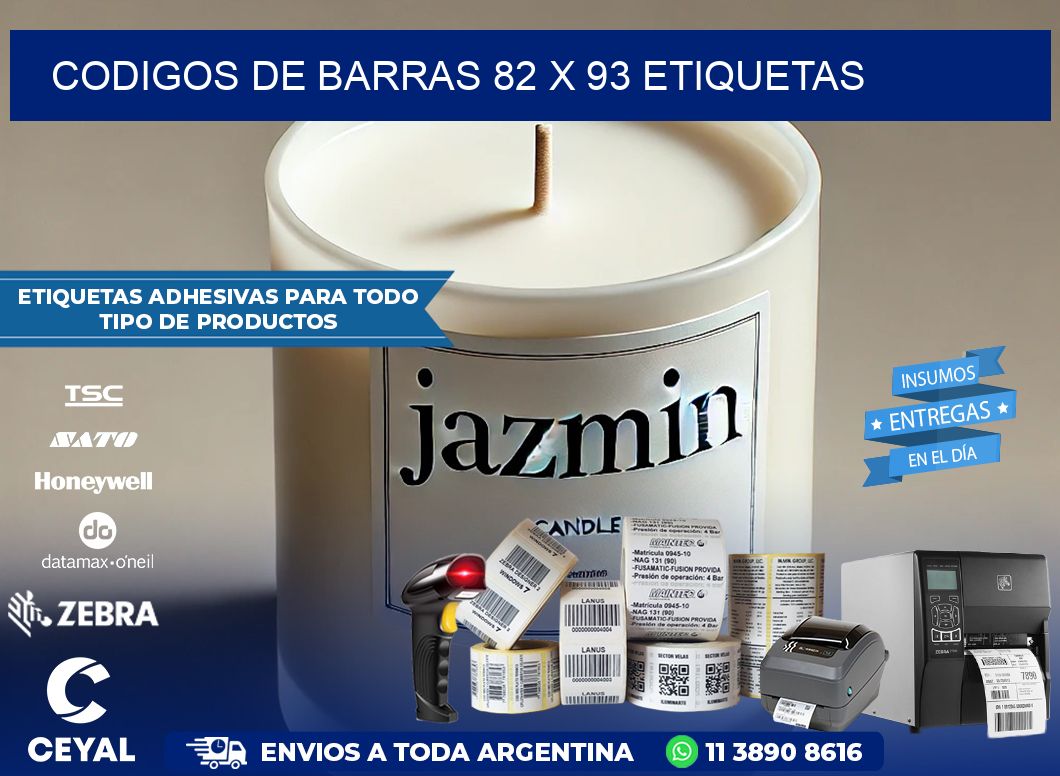 codigos de barras 82 x 93 etiquetas