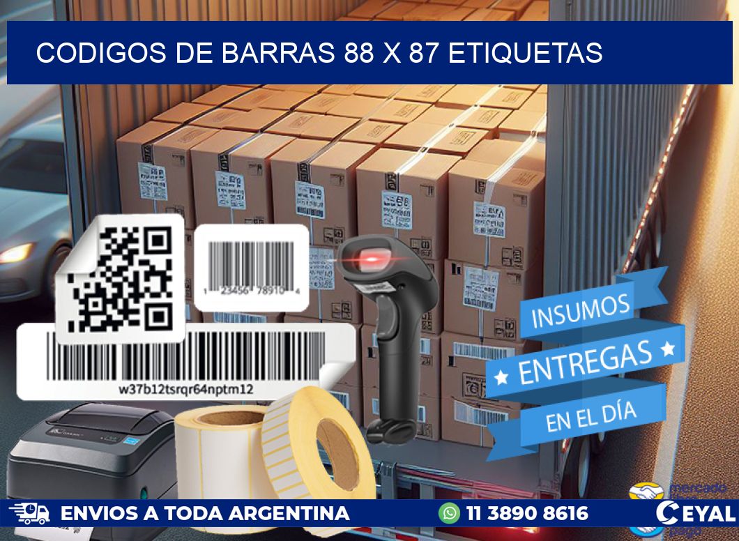 codigos de barras 88 x 87 etiquetas