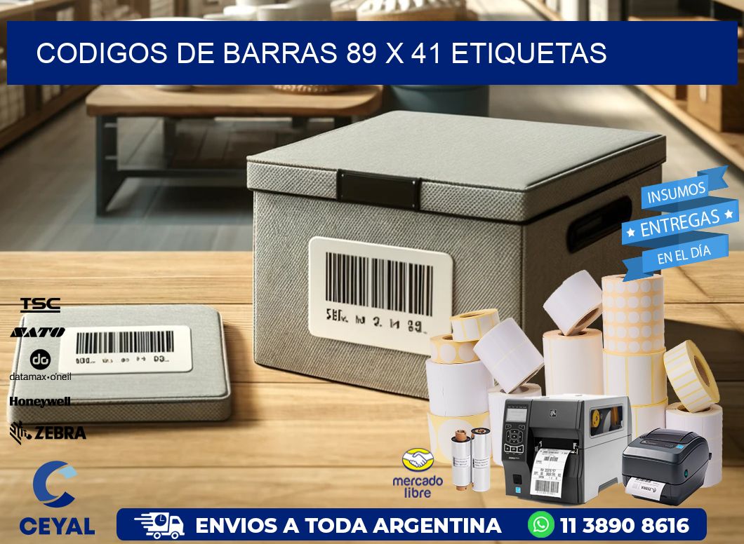 codigos de barras 89 x 41 etiquetas
