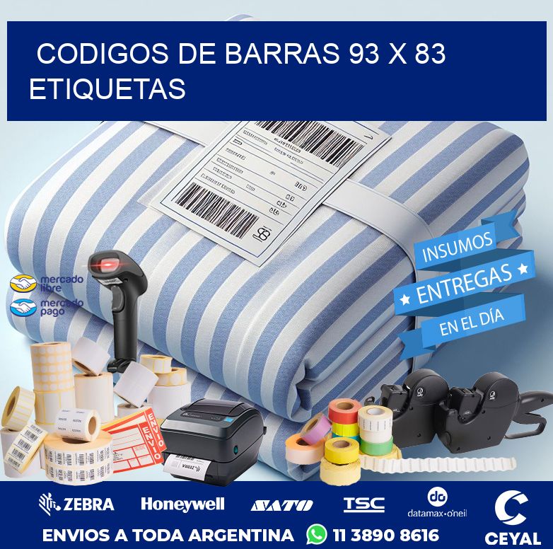 codigos de barras 93 x 83 etiquetas