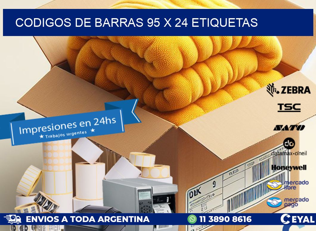 codigos de barras 95 x 24 etiquetas