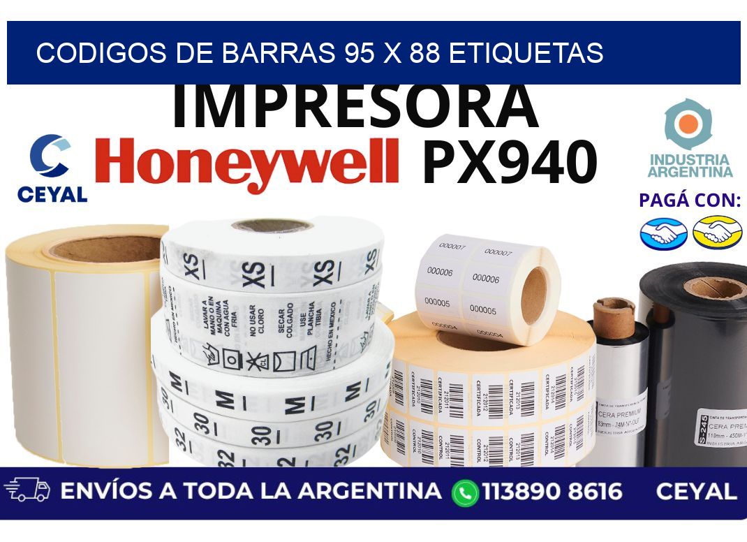 codigos de barras 95 x 88 etiquetas