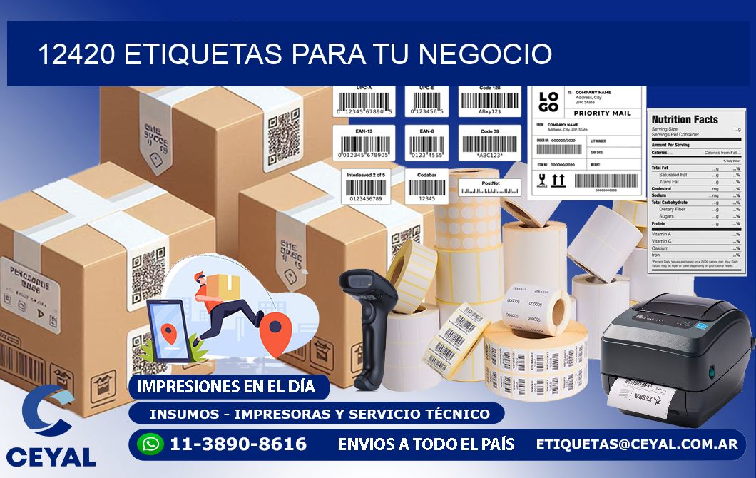 12420 etiquetas para tu negocio