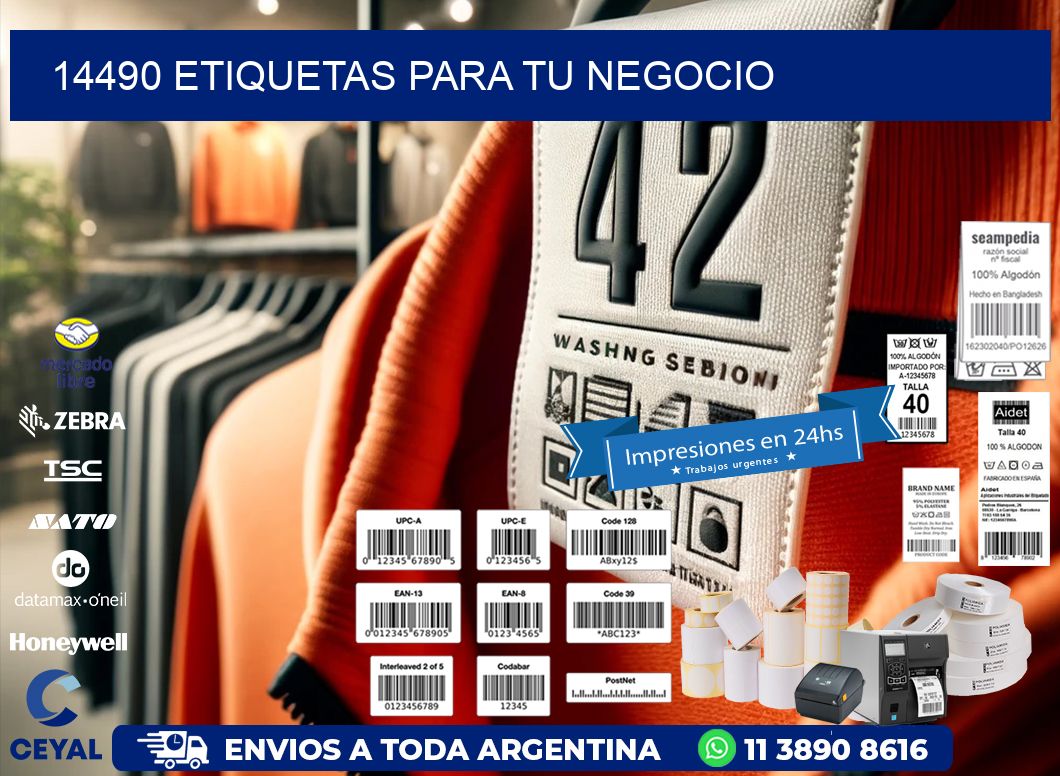 14490 etiquetas para tu negocio