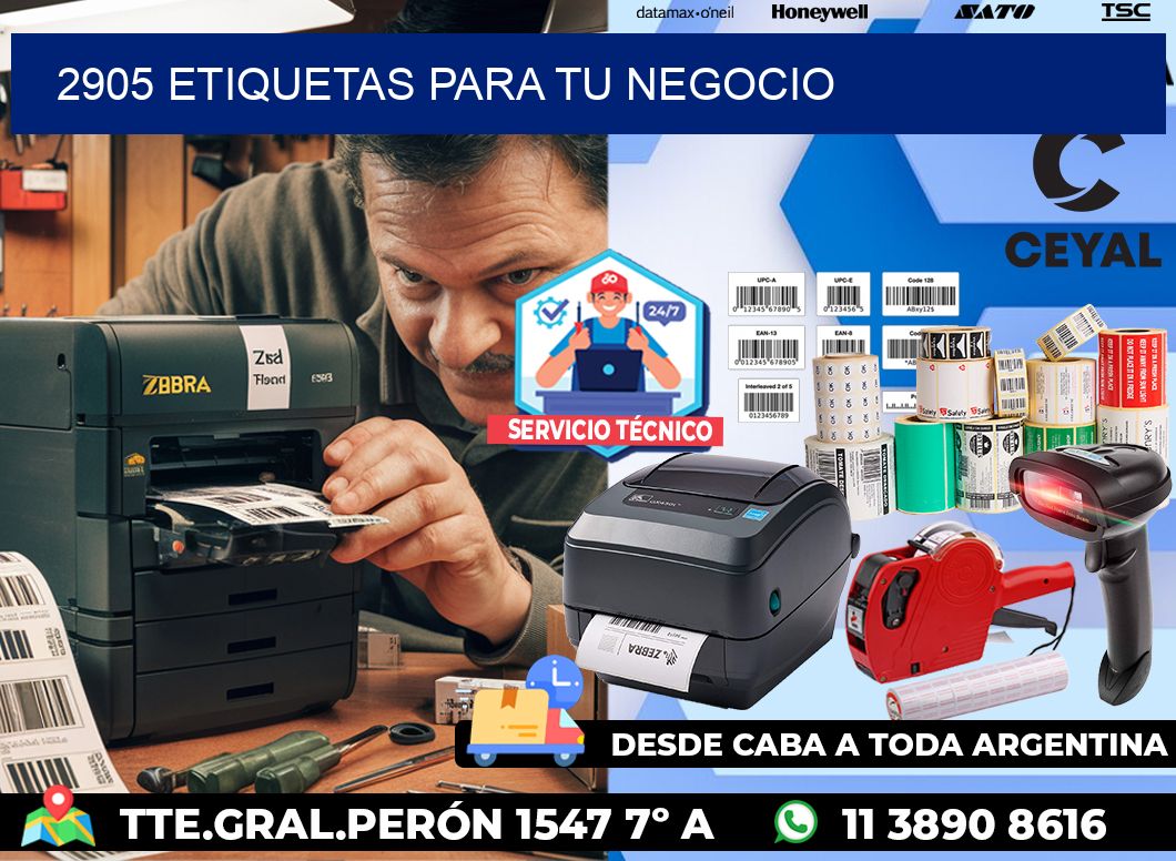 2905 etiquetas para tu negocio