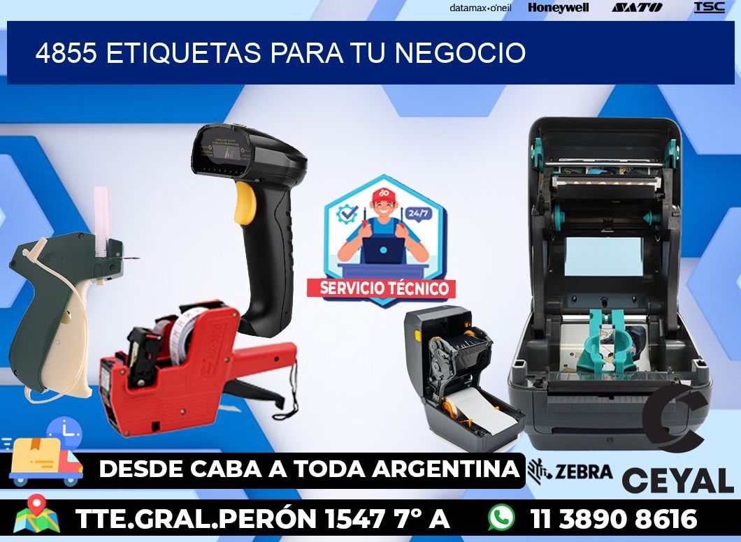 4855 etiquetas para tu negocio