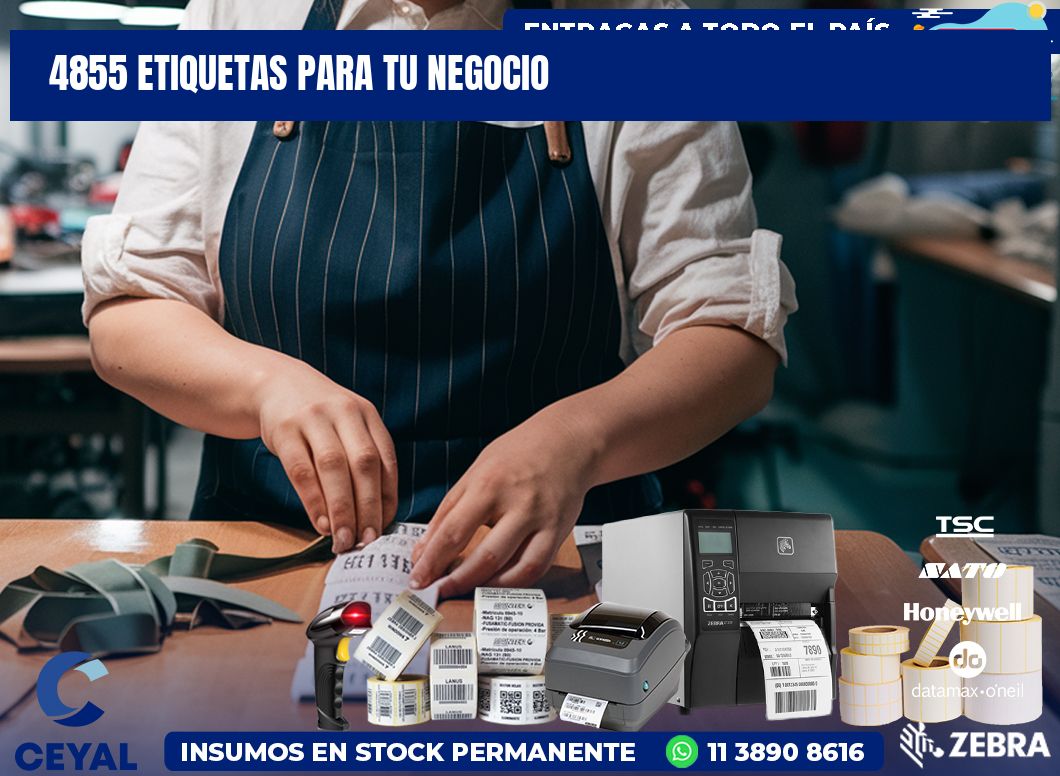 4855 etiquetas para tu negocio