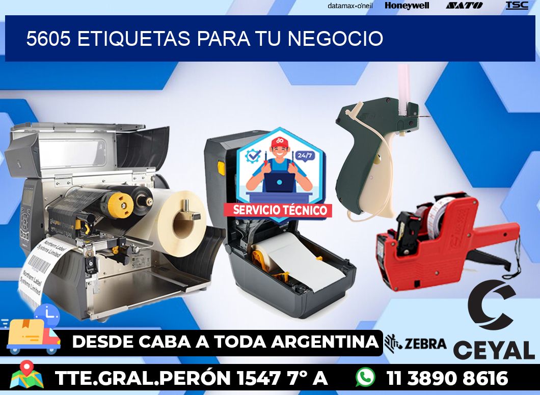 5605 etiquetas para tu negocio