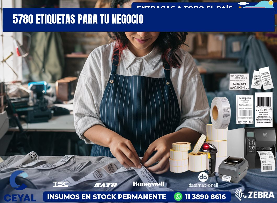 5780 etiquetas para tu negocio