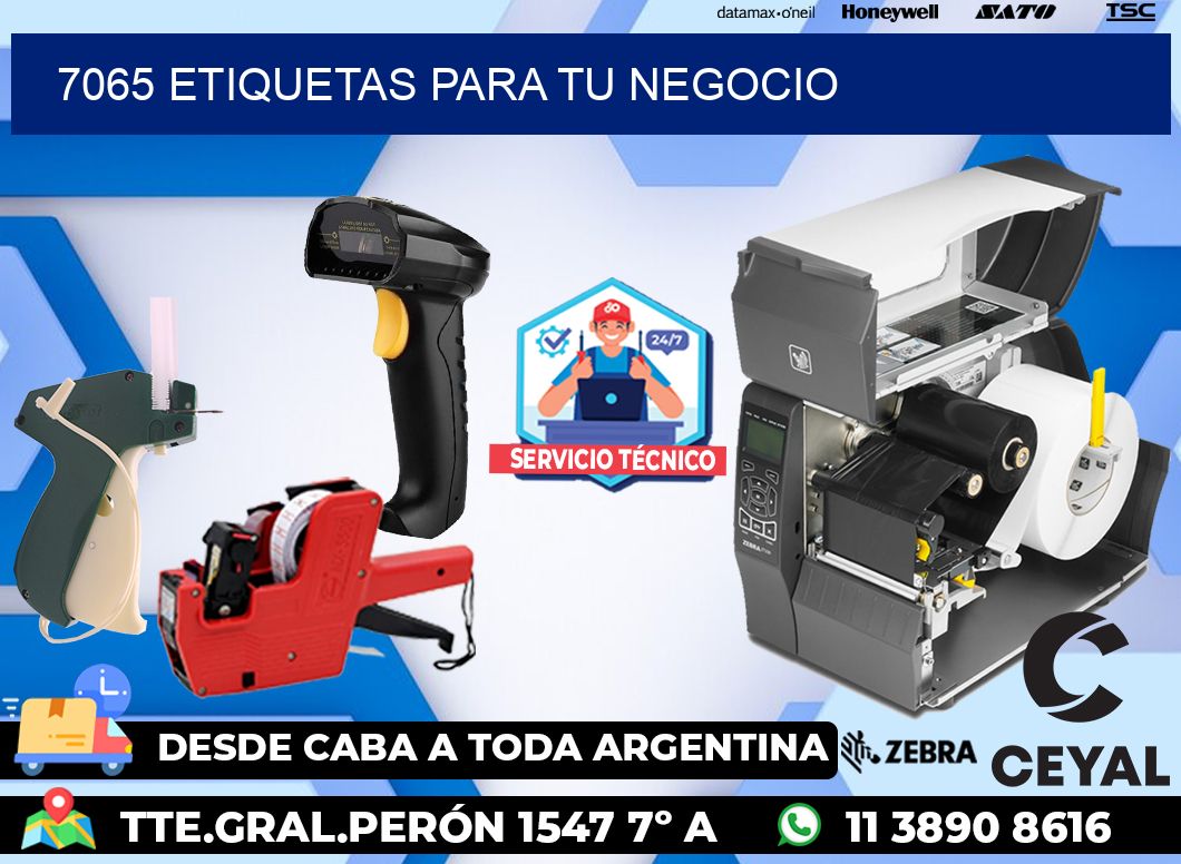 7065 etiquetas para tu negocio