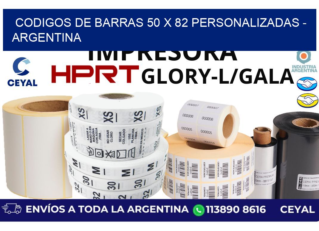 codigos de barras 50 x 82 personalizadas – Argentina