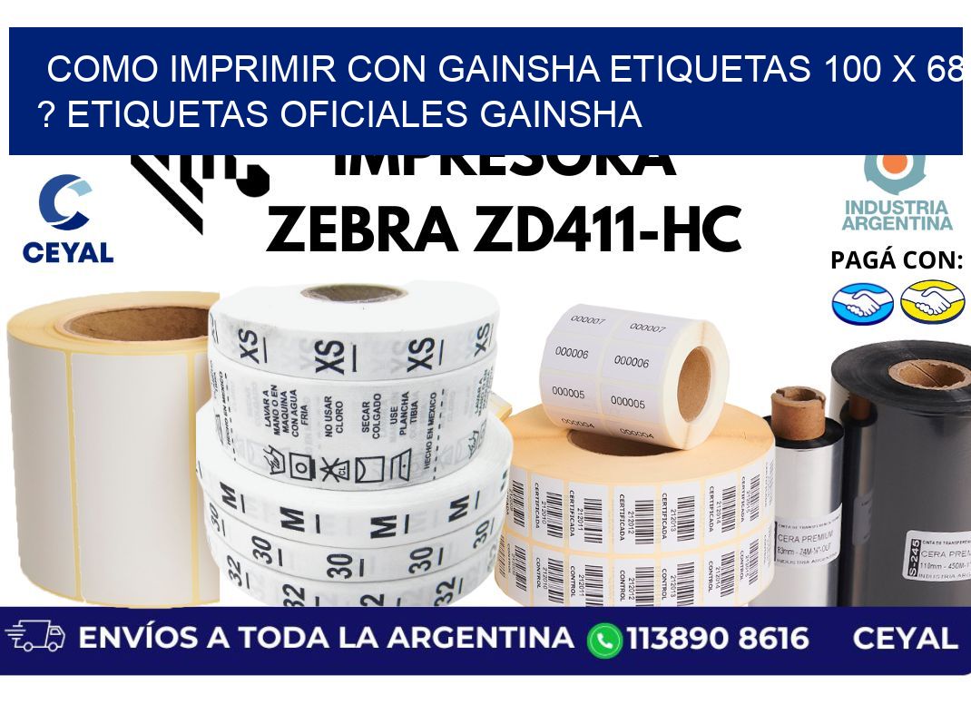 como imprimir con gainsha etiquetas 100 x 68 ? etiquetas oficiales gainsha