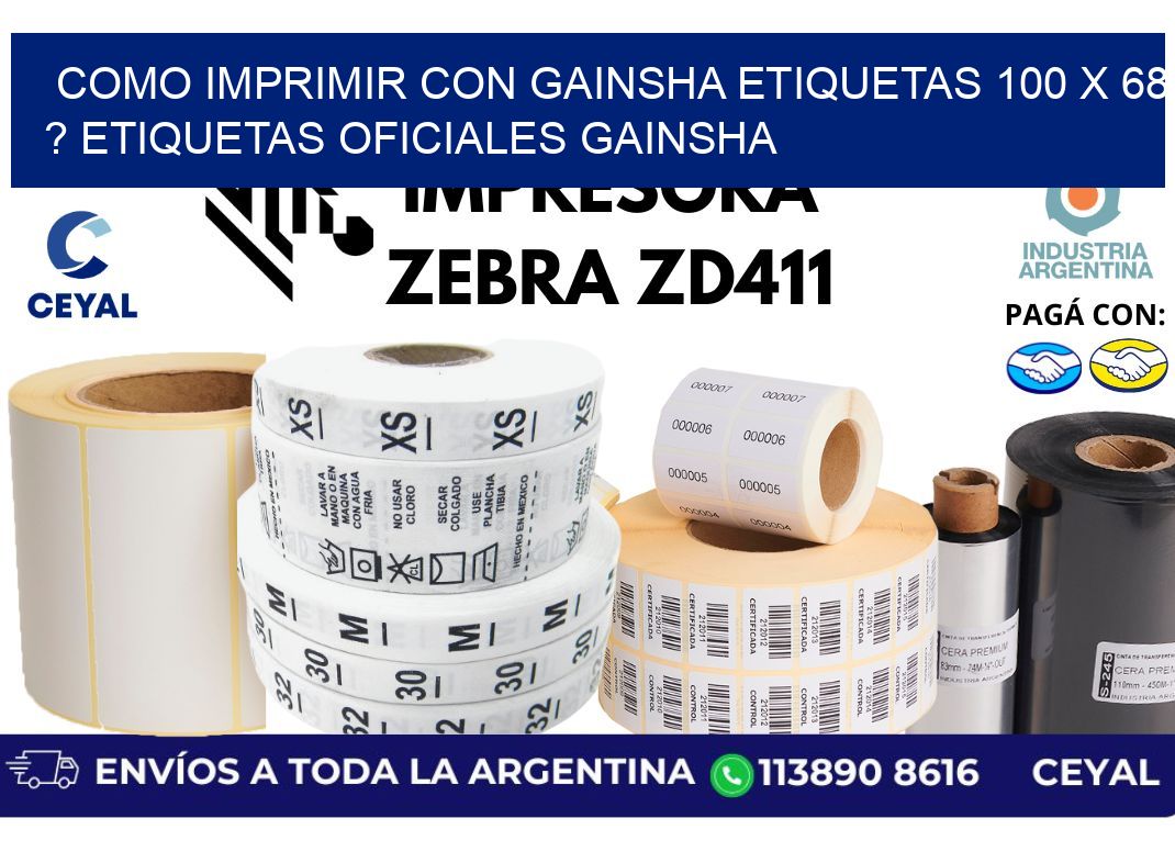 como imprimir con gainsha etiquetas 100 x 68 ? etiquetas oficiales gainsha