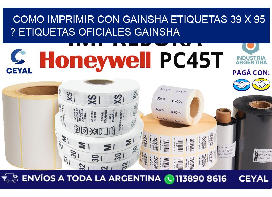 como imprimir con gainsha etiquetas 39 x 95 ? etiquetas oficiales gainsha