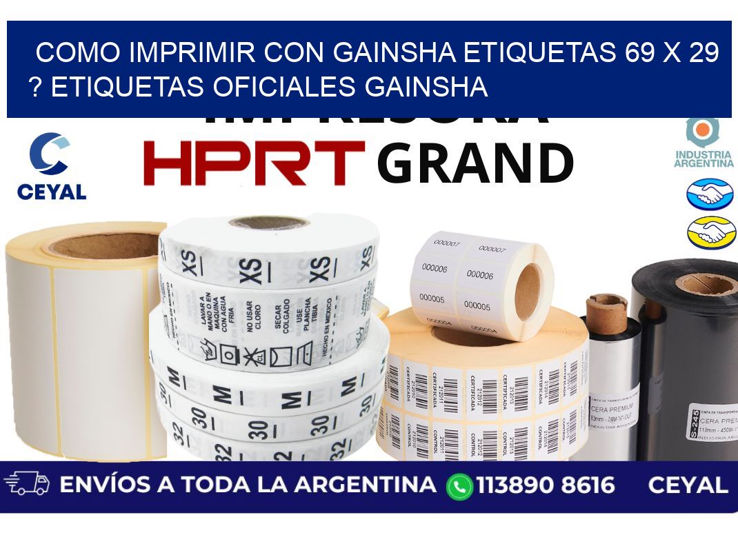 como imprimir con gainsha etiquetas 69 x 29 ? etiquetas oficiales gainsha