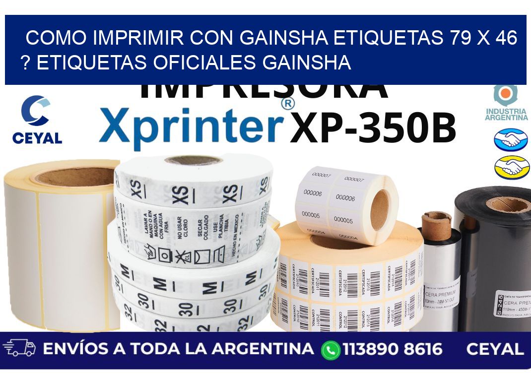 como imprimir con gainsha etiquetas 79 x 46 ? etiquetas oficiales gainsha