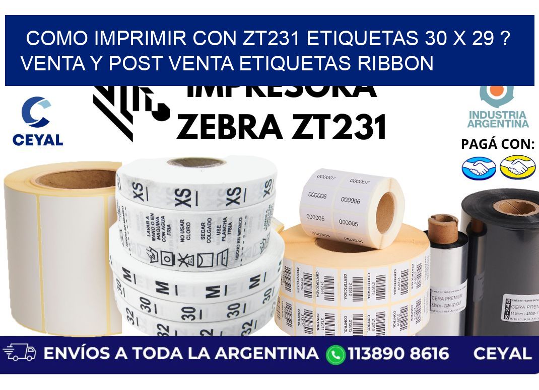 como imprimir con zt231 etiquetas 30 x 29 ? Venta y post venta etiquetas ribbon