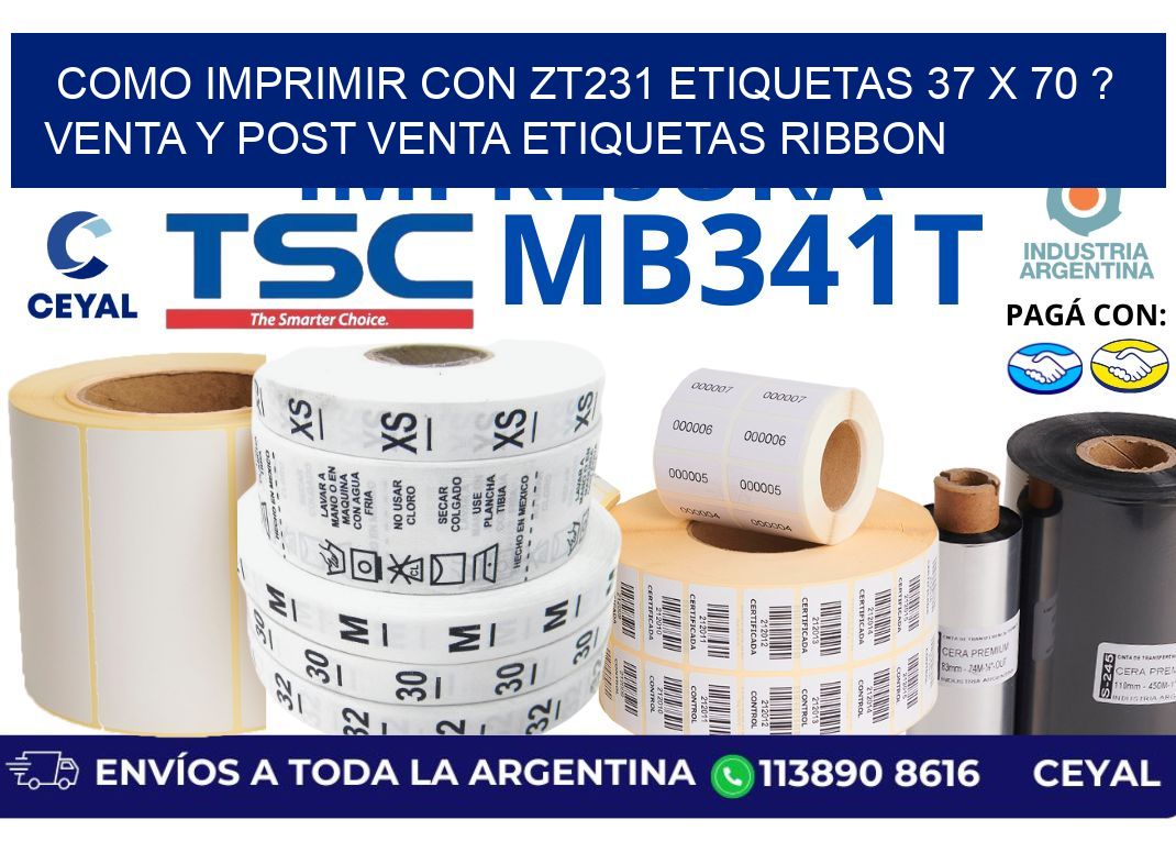 como imprimir con zt231 etiquetas 37 x 70 ? Venta y post venta etiquetas ribbon