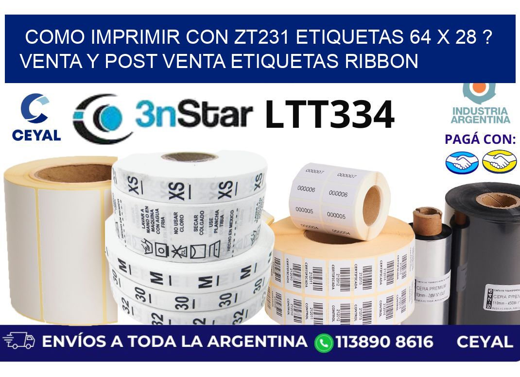 como imprimir con zt231 etiquetas 64 x 28 ? Venta y post venta etiquetas ribbon