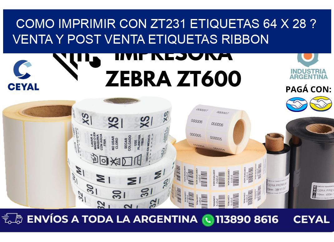 como imprimir con zt231 etiquetas 64 x 28 ? Venta y post venta etiquetas ribbon