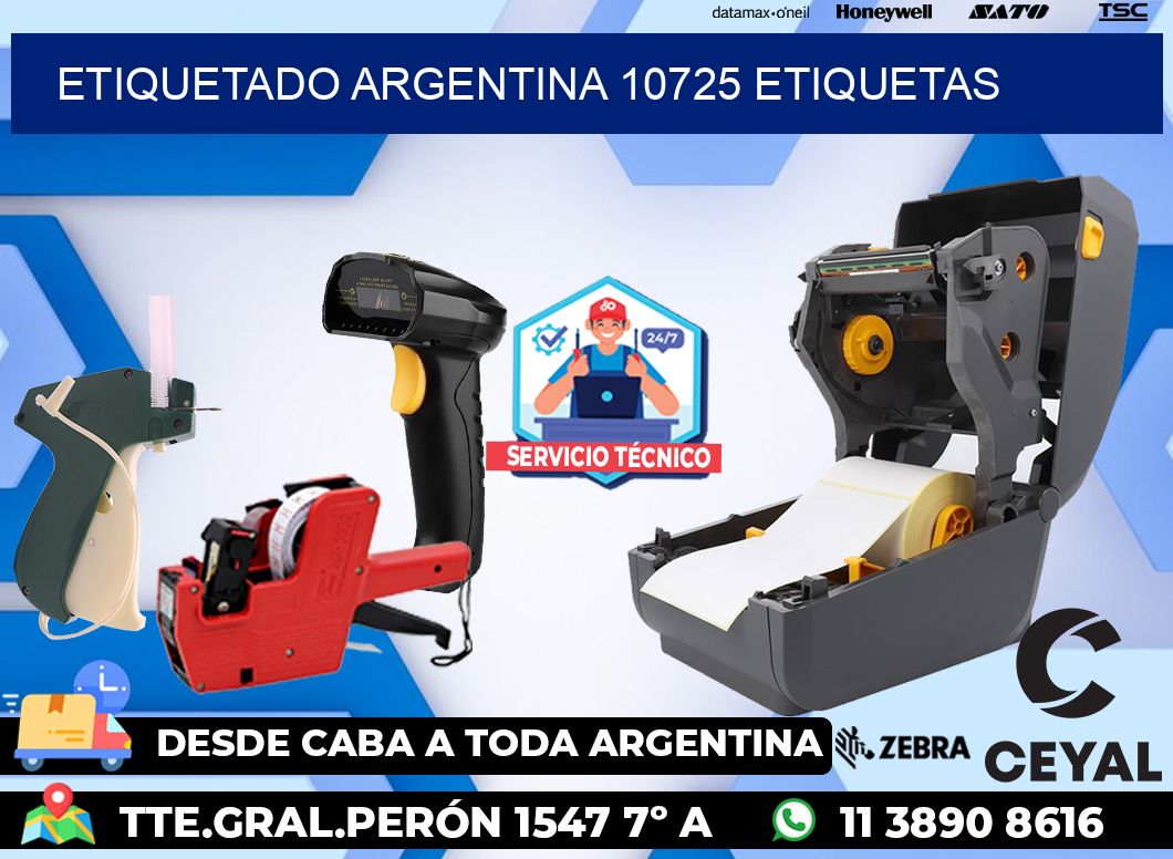 etiquetado argentina 10725 etiquetas