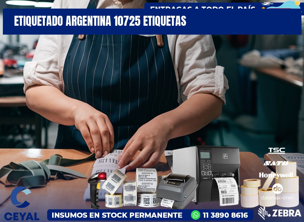 etiquetado argentina 10725 etiquetas
